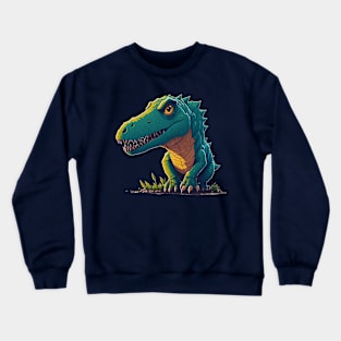 T Rex mighty and scary Crewneck Sweatshirt